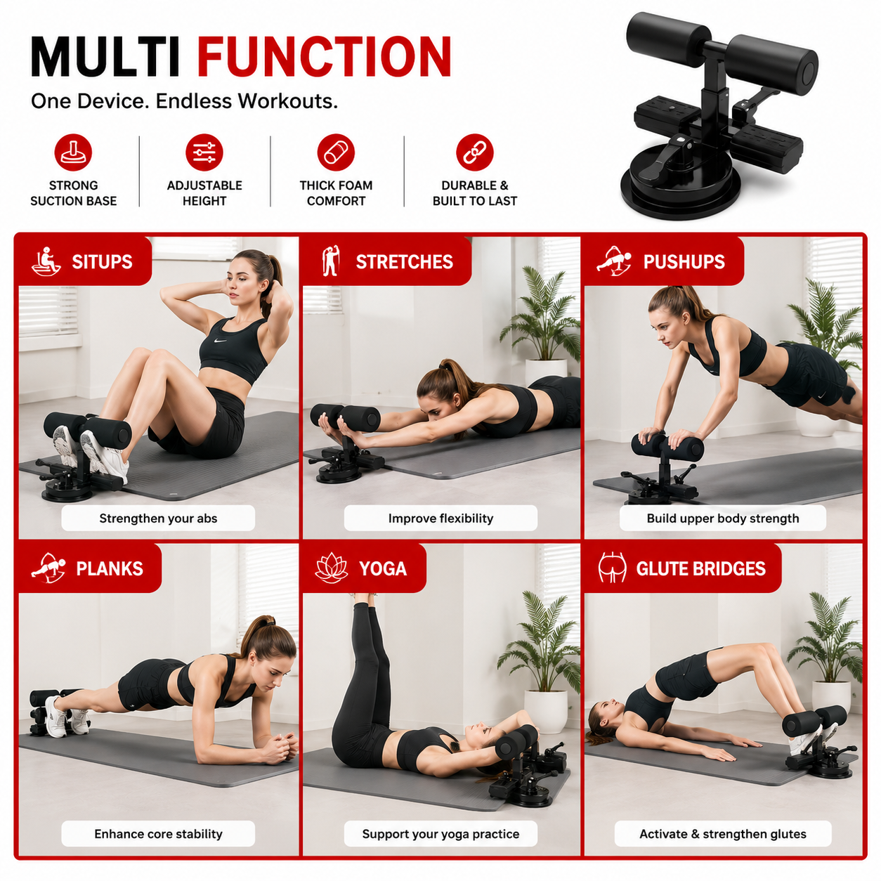 Adjustable Sit-Up Bar