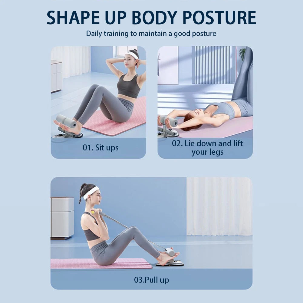 Gym Equipment Abdomen Training Auxiliary Device Adjustables Sit-Up Floor Holder Cores Fitness Exercises Device Home Workout