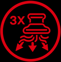 3X Stronger Suction
